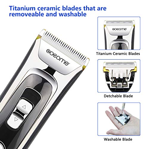 OOCOME Professional Hair Clippers Kit for Men Cordless Hair Clippers for Kids Rechargeable Hair Trimmer Cutting Kit Hair Removal Tool LED Display Hair Shaver Grooming Kit Barber Clippers Salon Razor - Thumbnail 3