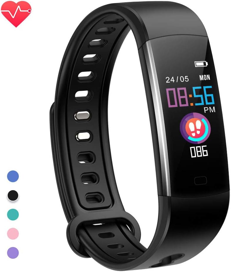 moreFit Kids Fitness Tracker with Heart Rate Monitor,Waterproof Activity Tracker Watch with 4 Sport Modes,Sleep Monitor Fitness Watch with Call & SMS Reminder Alarm Clock,Great Gift