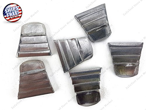 ZaZaTool NEW 6 PACK LOT 1" RIBBED STEEL WEDGES FOR WOODEN HAMMER HANDLES SLEDGE DRILLING AXE
