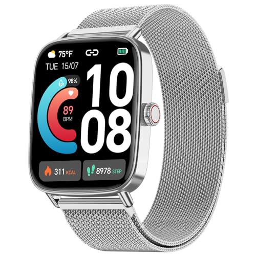 Smartwatch Men Women with Phone Function, 1.85 Inch HD Watches with Heart Rate Sleep Monitor SpO2 Pedometer, 110+ Sports Modes Fitness Watch, IP68 Waterproof Smart Watch Compatible with iOS/Samsung/Android