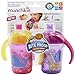 Munchkin Click Lock Bite Proof Soft Spout Trainer Cup, Pink/Purple, 7 Ounce, 2 Count