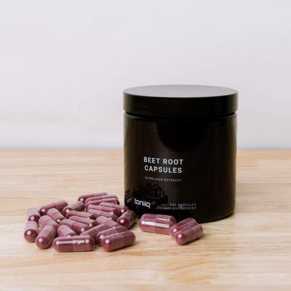 Ultra High Strength Beet Root Capsules - 4% Nitrates - 1400mg - The Strongest Nitric Oxide Booster Available - 120 Caps: Health & Personal Care