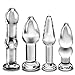 Anal Plug, Tracy's Dog 4 Piece Glass Butt Plug Anal Trainer Kit Sex Toy