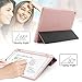 Swees iPad 9.7 2017/2018 Case with Pencil Holder, Shockproof Smart Case Trifold Stand with Auto Sleep/Wake Function Built-in Apple Pencil Holder for iPad 9.7 inch 5th/6th Generation, Rose gold
