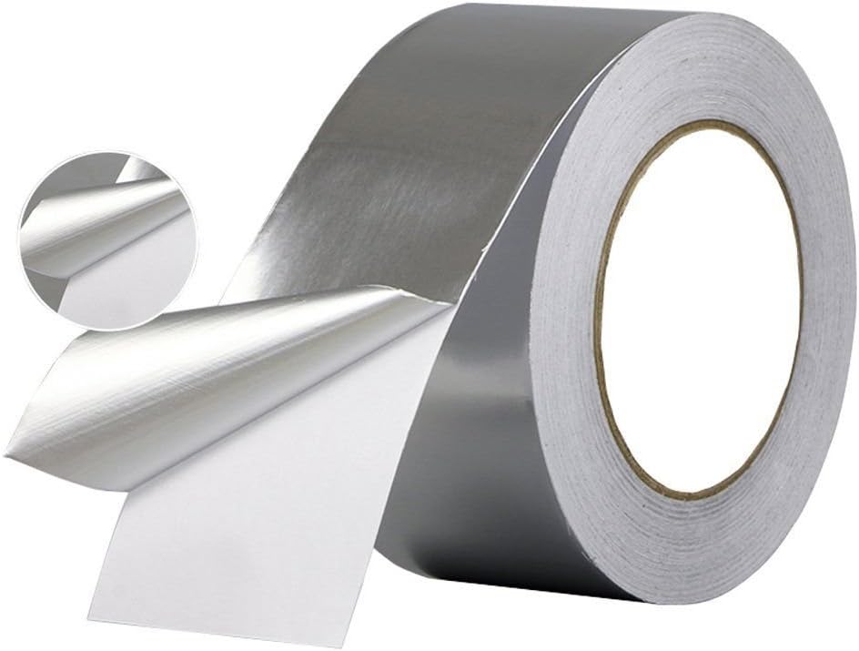 Wesy New Multi-Purpose Aluminum Foil Tape, Silver, 2-Inch x 60 Yards (50mm x 55m),High Temp Heat-Resistant Foiled Tape Rolls for HVAC Repair, Ducts, Insulation, Dryers, Jewelry Making & Crafts