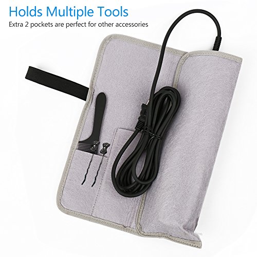 Travel Cases ISHAKO Flat iron Travel Case and Mat 2 in 1 Hair