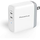 USB C Wall Charger, PowerLot 68W 2-Port GaN PD 3.0 USB C Charger Block, 60W USB C Power Adapter for MacBook Pro, Fast Wall Charger for iPhone 15 pro max,iPhone14/13/12 Pro Max, iPad Pro,iWatch,iPods