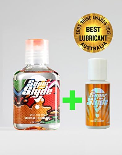 Award Winning since 2013-Premium Silicone Lubricant by SuperSlyde. Personal Sex Lube for Women & Men. Anal, Vaginal or Massage use (3.4oz + FREE 1 x 30ml)