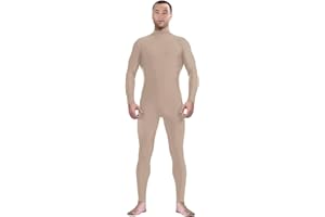 Aniler Men's and Women's Spandex Headless and Without Gloves Socks Zentai Costume Bodysuit Stretchy Cosplay Unitard Body Suit