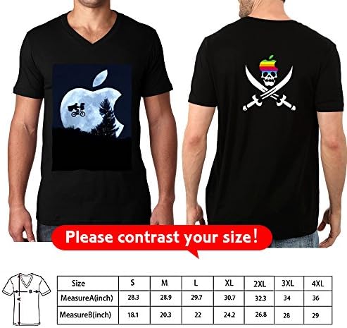 NICTIME Custom Men's V Neck T Shirts Design Your Own Add Text or Picture Printed Personalized Tee