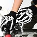 Winter Touchscreen Warm Black Gloves, Skeleton Knit Skull Gloves Halloween by Dsane