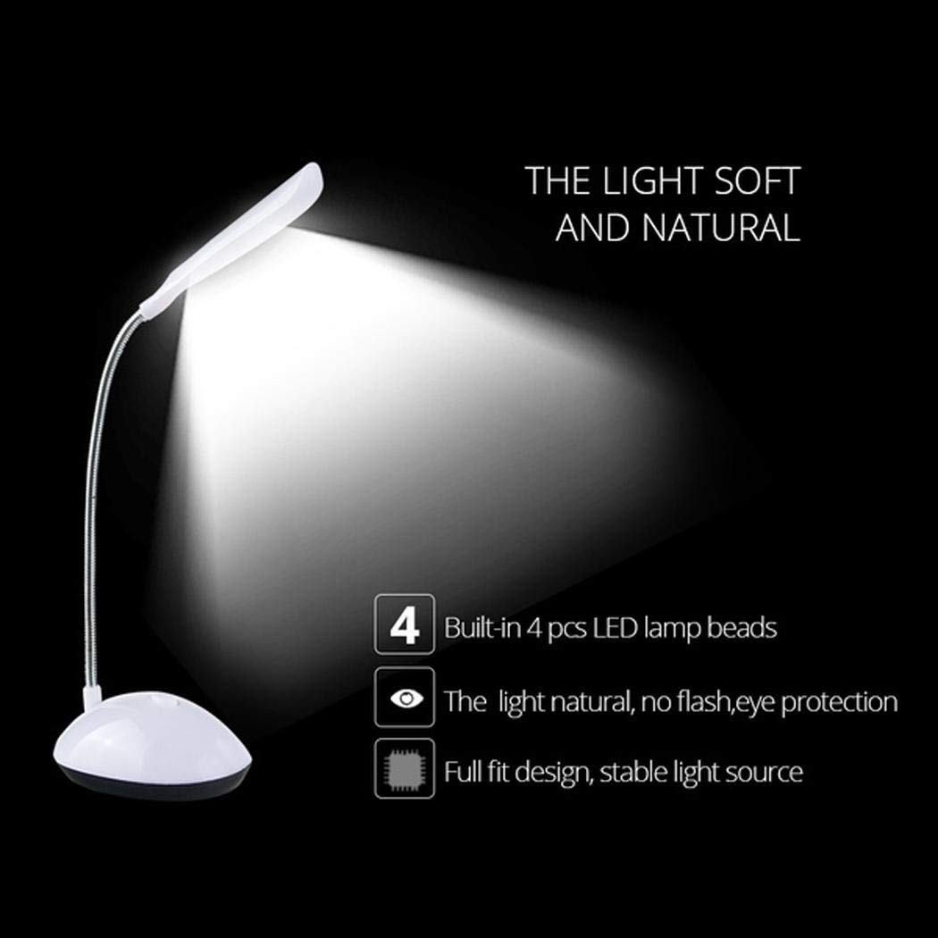 Zimrio LED Lámpara de Escritorio Estudiante Plegable Protección para los Ojos Lámparas de Mesa Batería Luz Nocturna Lámparas de Escritorio