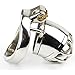 YiFeng Stainless Steel Male Chastity Cage Device Belt Restraint Men Bondage Fetish ZCS144 (45mm Ring)