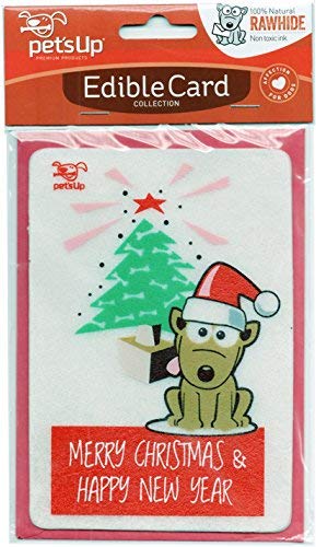 Surrey Feed Edible Christmas Card for Dogs - Rawhide Treat