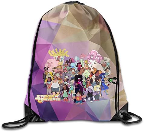 Creative Design Steven Universe Cartoon All Together Drawstring Backpack Sport Bag for Men and Women