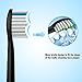 Diamond Clean Replacement Toothbrush Heads Black with Cap, Brush Heads Fit Perfectly for Philips Sonicare Snap-On Interface Design, 8 Pack