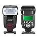 Wireless Flash, Andoer Speedlite GN50 Support 100m 5600k Flash LCD Display Flash Universal On-camera Slave with Flash Trigger for Canon Nikon for Sony A7/ A7 II/ A7S/ A7R/ A7S II DSLR Cameras