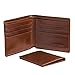Mens Leather Wallet by Moseeg, 2 Pc – Premium Genuine Full Grain Leather with Full RFID protection - Minimalist, Premium & Perfect