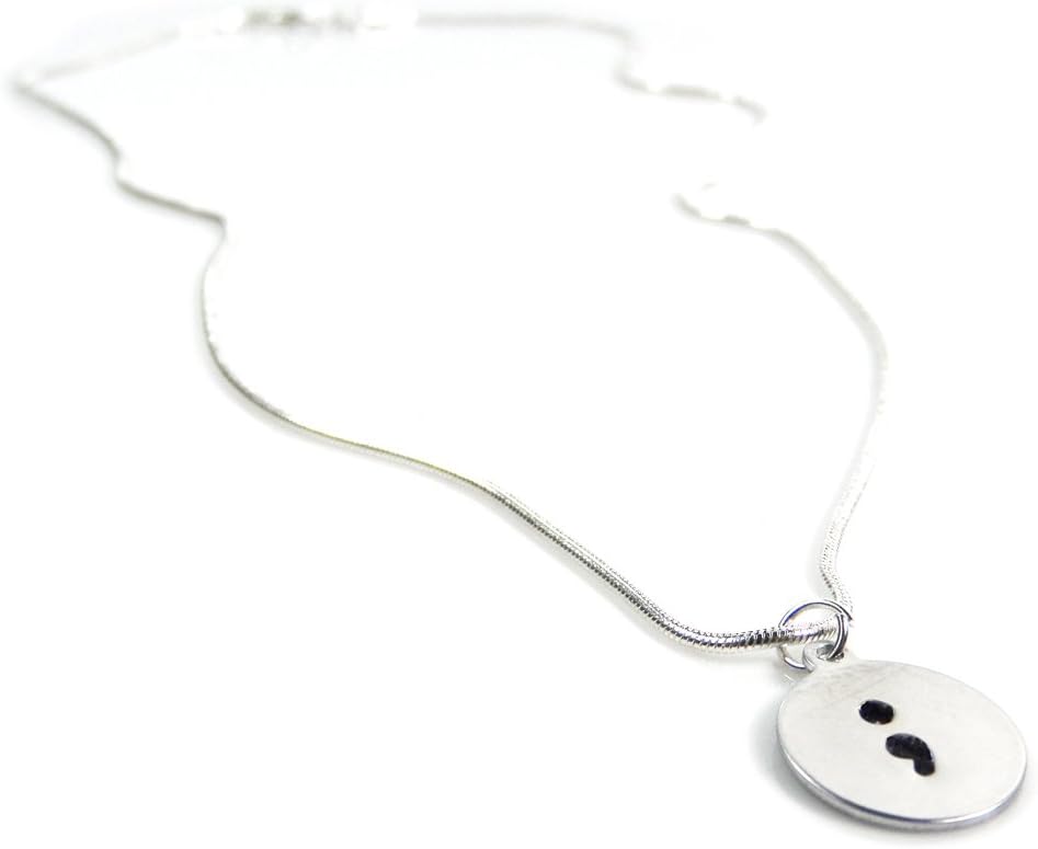 Hand Stamped Circle Shaped Necklace – Gift Boxed