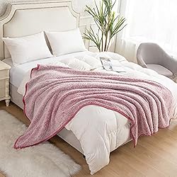 EMME Fuzzy Fleece Warm Blanket 50"x60" Throw Size