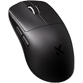 MCHOSE L7 Ultra+ Wireless Gaming Mouse, Ergonomic Mouse Lightweight 48g | 42K DPI, PAW3950, Optical Switch, 20000 FPS, Dual 8K Polling and 7 Programmable Buttons, 3-Mode Connect, for PC/Mac - Black