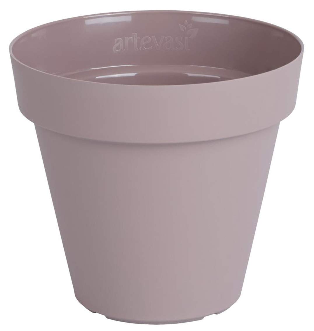 Artevasi Capri, Round plastic pot, 20cm, color: taupe