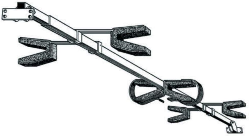 New Big Sky Racks SBR-2G Telescoping Two Gun Skybar Series Truck Ceiling Rack: Sports & Outdoors