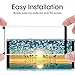 Keklle Glass Screen Protector for Galaxy Note 8, Anti-Bubble, Case Friendly, Scratch-Resistant, High Definition Full Coverage Tempered Glass Compatible with Samsung Note 8 (Black) (Note 8 Protector)