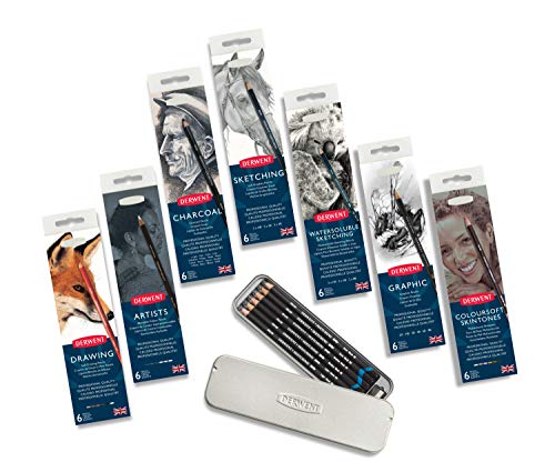 Derwent Charcoal Pencils 6 Count - Image 7