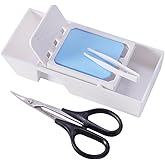 Model Decal Tool, Decal Box With Curved Scissors, Tweezers, Sponge Pad, Gundam Model Crafts, Airplanes, Tanks, Hobbyist Tools PMKJ008