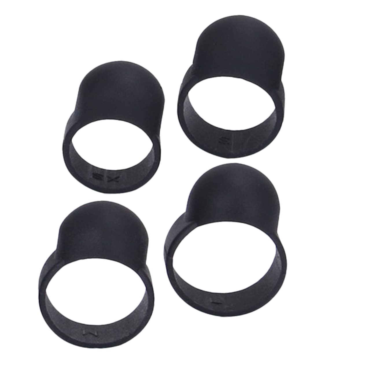 Toyvian 4pcs Hand Pan Drum Finger Sleeve Steel Tongue Drum Tongue Finger Covers Pick for Beginner Rubber Pick Guard Plate Silica Gel Guard