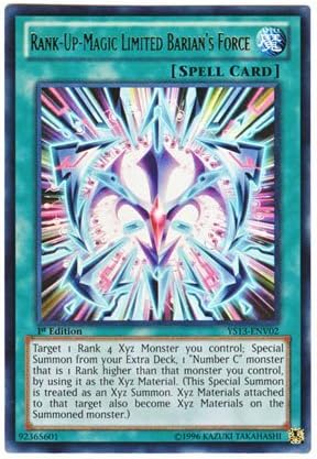 Amazon 遊戯王 英語版 Ys13 Env02 Rank Up Magic Limited Barian S Force Rum リミテッド バリアンズ フォース ウルトラレア 1st Edition トレカ 通販