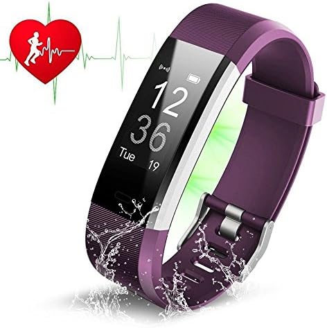 Fitness Tracker HR, ZAOYI Heart Rate Monitoring Activity Tracker Bluetooth Smart Bracelet Band Health Tracker Pedometer with Sleep Monitor Step counter Calorie Burned Sedentary Reminder IP67 Waterproof Smart Watch for iPhone Samsung & Other Android or iOS Smartphones for Kids Women Men