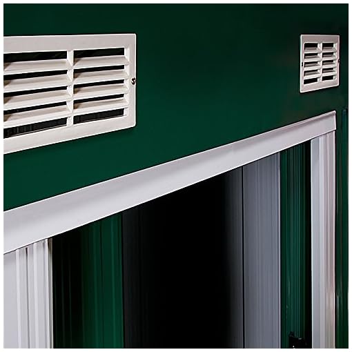 pent metal shed 6x4ft green deuba - astonshedsuk