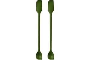 2 Pcs Mini Silicone Spatulas, Multifunctional Small Scrapers for Kitchen, Cosmetics & Jars, Reusable Stirrer for Jam, Lotion,