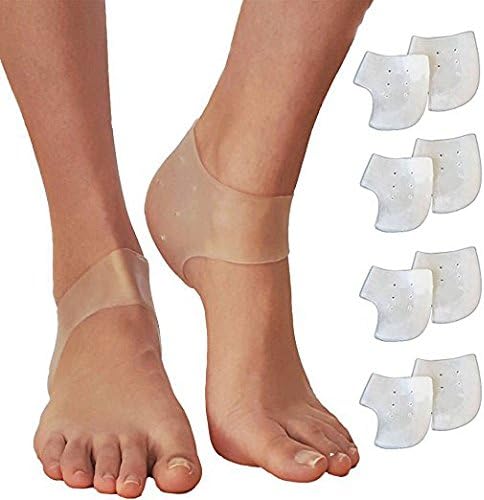 Vanken Heel Spur Pads for Plantar Fasciitis - Heel Cushion Foot Sleeve Gel Socks Silicone Cups Moisturizing Shoe Insert Protectors