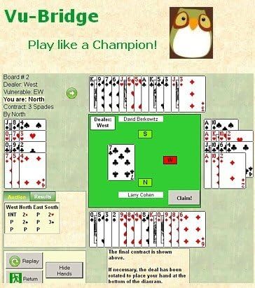 V-Green Internet Based Interactive Bridge Hands-1yr Availability- Intermediate/Advanced