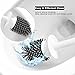 TOP BEAUTY Toilet Brush Cleaner Soft Bristles Toilet Bowl Brush and Holder for Bathroom Deep Cleaning Wall Mountable, White
