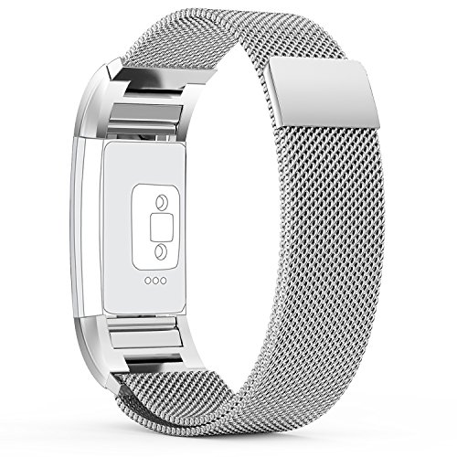 For fitbit charge 2 Bands,TreasureMax Stainless Steel Replacement