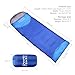 CampFENSE Sleeping Bag Lightweight Portable Compact Backpacking Outdoor Hiking Camping Equipment Tools Gear for Kids Youth Adult Men Women with Compression Storage Bag (Blue)