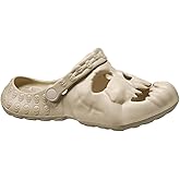 HANABIRA Unisex Comfortable Lightweight Clogs Skull Slippers Goth Sandals for Men and Women Slip-on Yard Garden Shoes Skull Slides Mules Summer Beach Sandals
