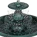 Best Choice Products 3-Tier Indoor Outdoor Polyresin Pedestal Bird Bath Fountain Decor w/Pump, Green