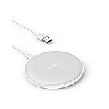 313 Anker Wireless Charger (Pad), Qi-Certified 10W Max for iPhone 14/14 Pro/14 Pro Max/13/13 Pro Max, AirPods (No AC Adapter,