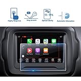 LFOTPP 2018 Jeep Renegade 7 Inch Center Touch Screen Protector, Tempered Glass in-Dash Clear Screen Protector