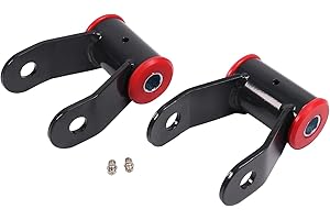 BUSIDN 710515 1-1.5" Rear Lift Leaf Rear Shackle Kit - Replacement For Chevy Silverado 1500 & GMC Sierra 1500 Truck 1988-2018 2wd & 4wd