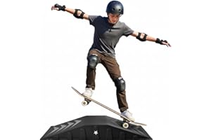 Yes4All Single-Piece Skateboard Ramp, Bike Ramp, Skate Ramp - Design for Beginners, More Durable, Safe, Capacity 220Lbs