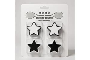 FROSHI Tennis Vibration Dampeners Shock Absorbers Performance Accessory Gift Fun Design 4-Pack Match with Your Doubles Partne