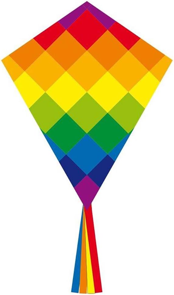 HQKites 102116 70 cm Eddy Rainbow Patchwork Children's Kite