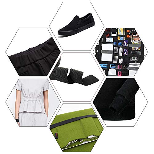 image for Dreamlover Black Elastic Spool Elastic Sewing Band for Wigs Waistband 