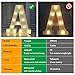 Pooqla Colorful LED Marquee Letter Lights with Remote – Light Up Marquee Signs – Party Bar Letters with Lights Decorations for The Home - Multicolor O